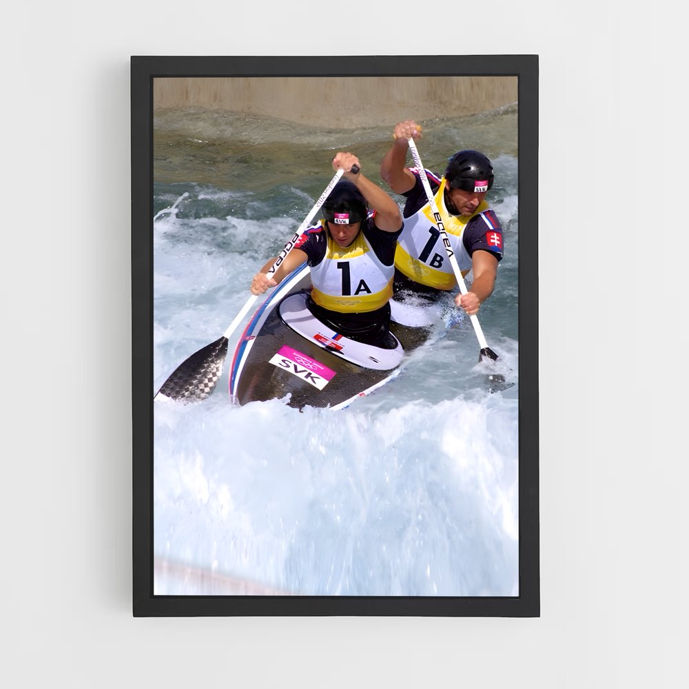 Poster Pagaie Olympique – affiche Canoë-kayak (vue 2)
